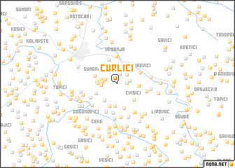 map of Čurlići
