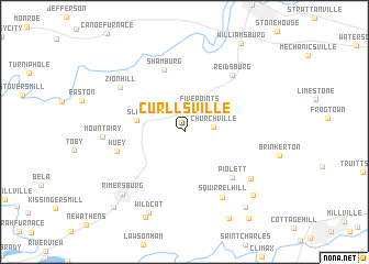 map of Curllsville