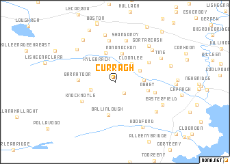 map of Curragh