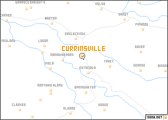 map of Currinsville