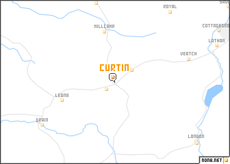 map of Curtin