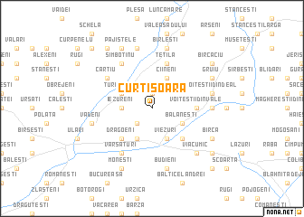 map of Curtişoara