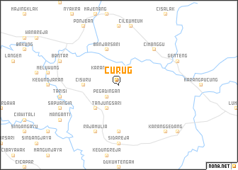 map of Curug