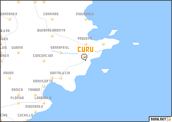 map of Curú