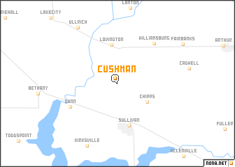 map of Cushman