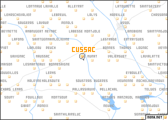 map of Cussac