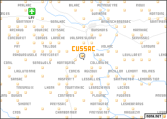 map of Cussac