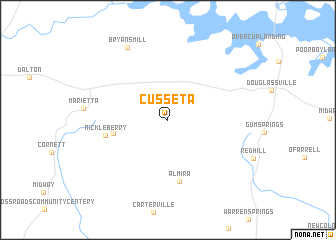 map of Cusseta