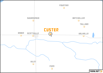 map of Custer