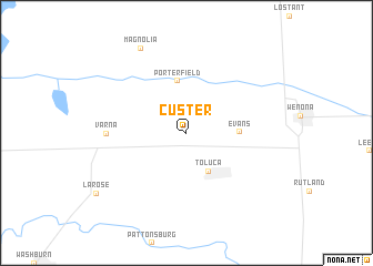 map of Custer