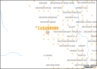 map of Cusubamba