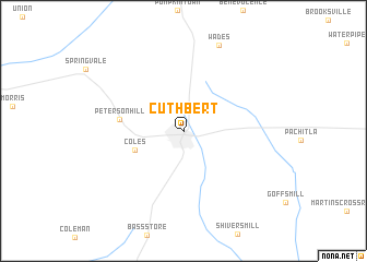 map of Cuthbert