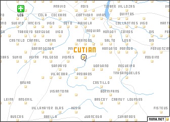 map of Cutián