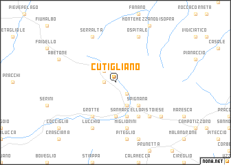 map of Cutigliano