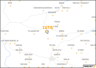 map of Cutiş
