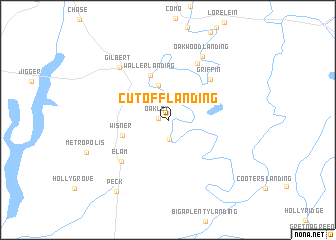 map of Cut Off Landing