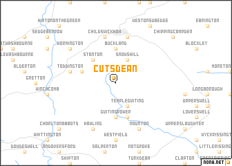 map of Cutsdean