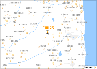 map of Çuvaş