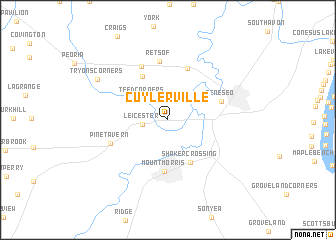 map of Cuylerville