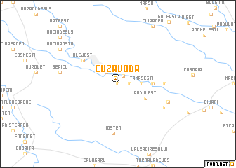 map of Cuza Vodă