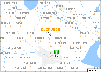 map of Cuza Vodă