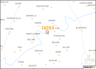 map of Cuzick