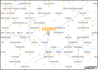 map of Cuzorn