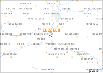 map of Cuzzego