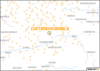 map of Cvetanovska Maala