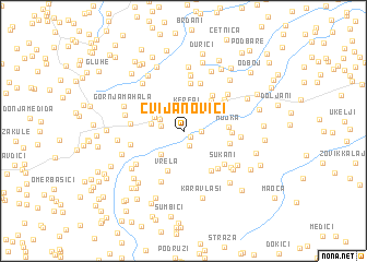 map of Cvijanovići