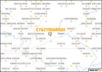 map of Cydzyń Kupniki