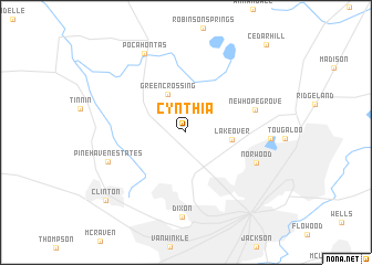 map of Cynthia
