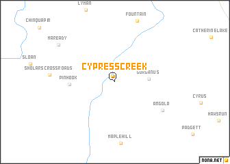 map of Cypress Creek