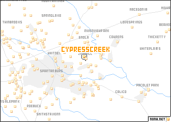 map of Cypress Creek