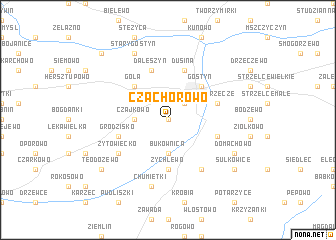 map of Czachorowo