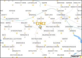 map of Czacz