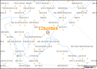 map of Czajkowa