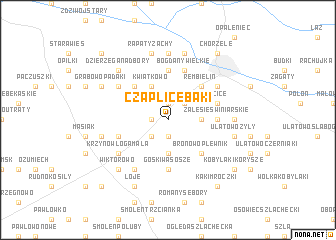 map of Czaplice Bąki