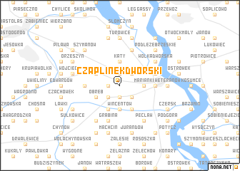 map of Czaplinek Dworski