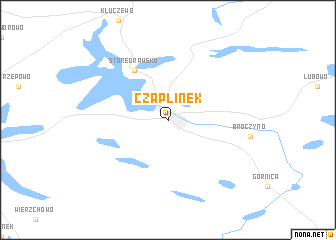 map of Czaplinek