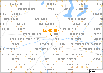 map of Czarków