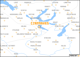 map of Czarna Wieś