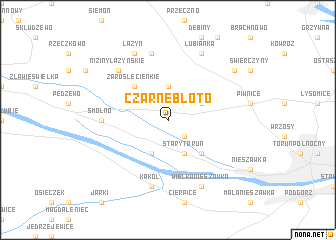 map of Czarne Błoto