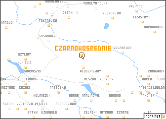 map of Czarnowo Średnie