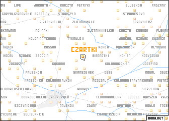 map of Czartki