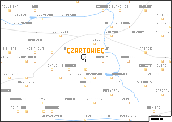 map of Czartowiec
