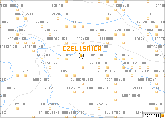 map of Czeluśnica