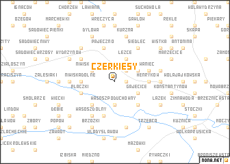 map of Czerkiesy