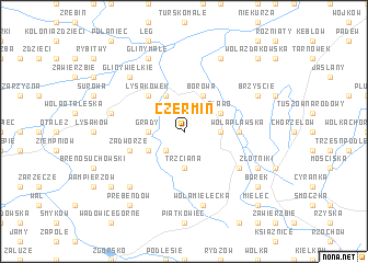 map of Czermin