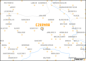 map of Czermna